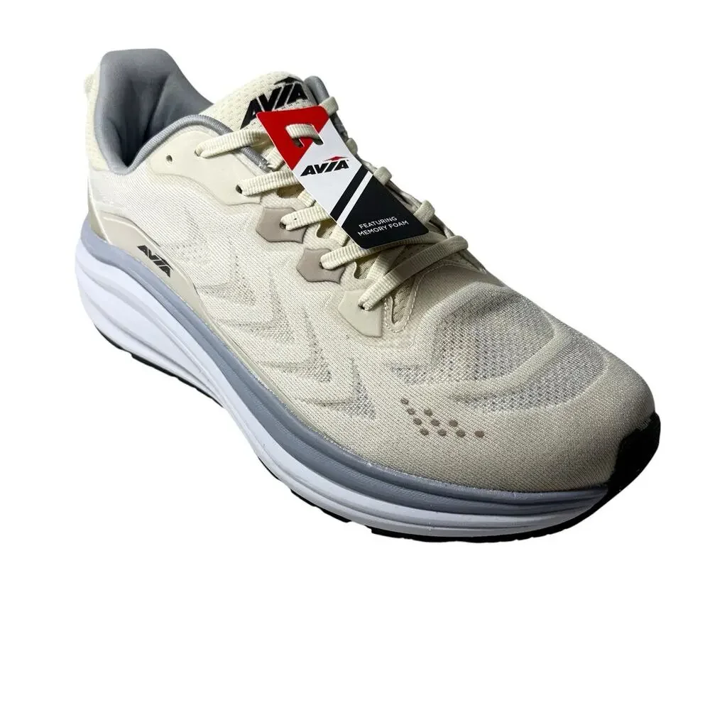 AVIA AVI MOVE LACE-UP SNEAKERS TRAINERS MEN'S SHOES Beige SZ/10